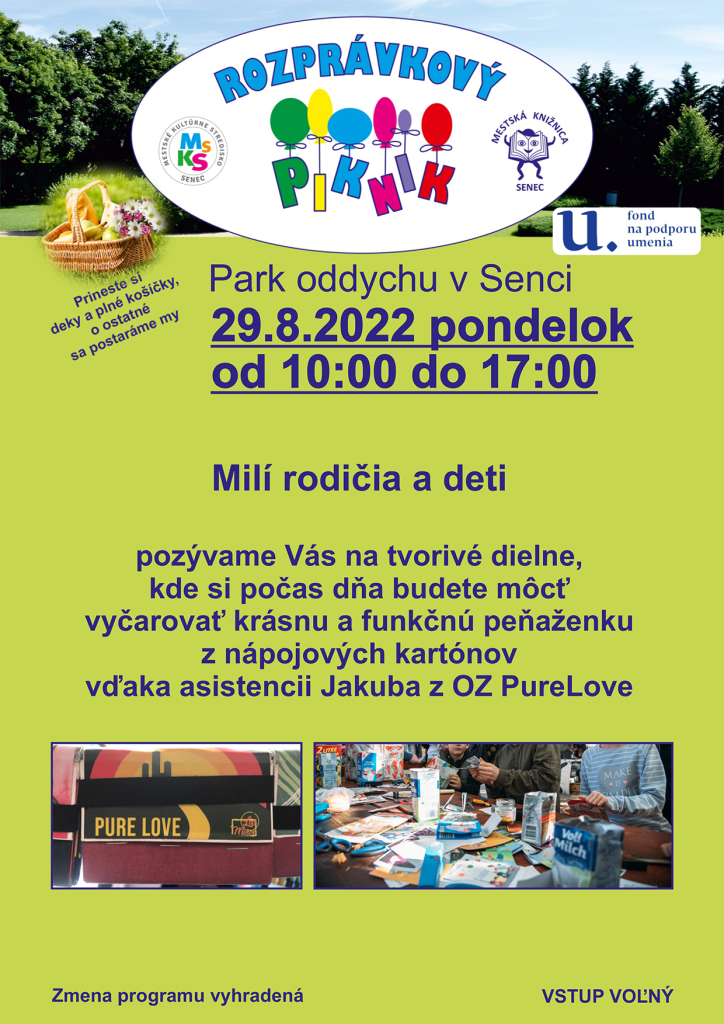 plagat dielnicky pre deti rozpravkovy piknik 2022